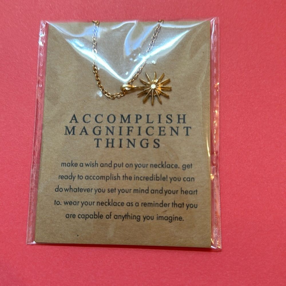 Accomplish Magnificent Things Necklace